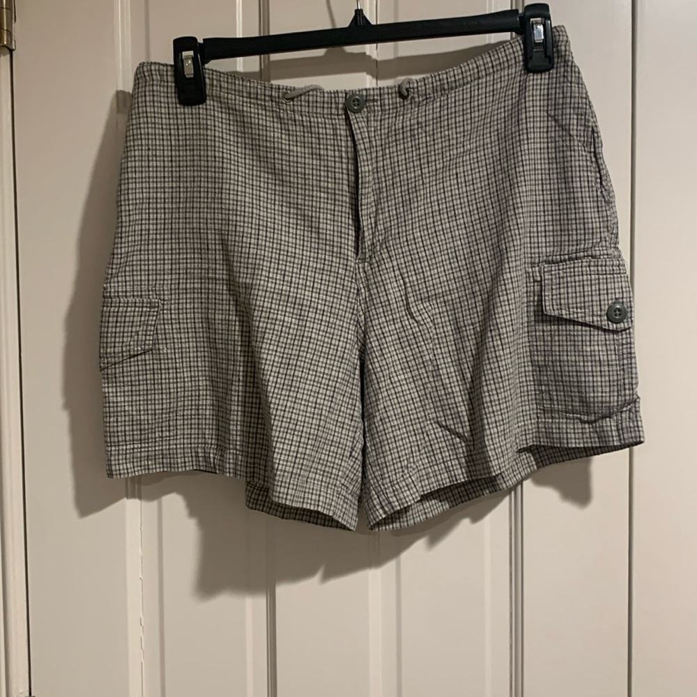 Preppy Plaid Short with Button Accent Side Pockets